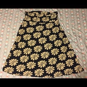 Lularoe Azure skirt floral pattern